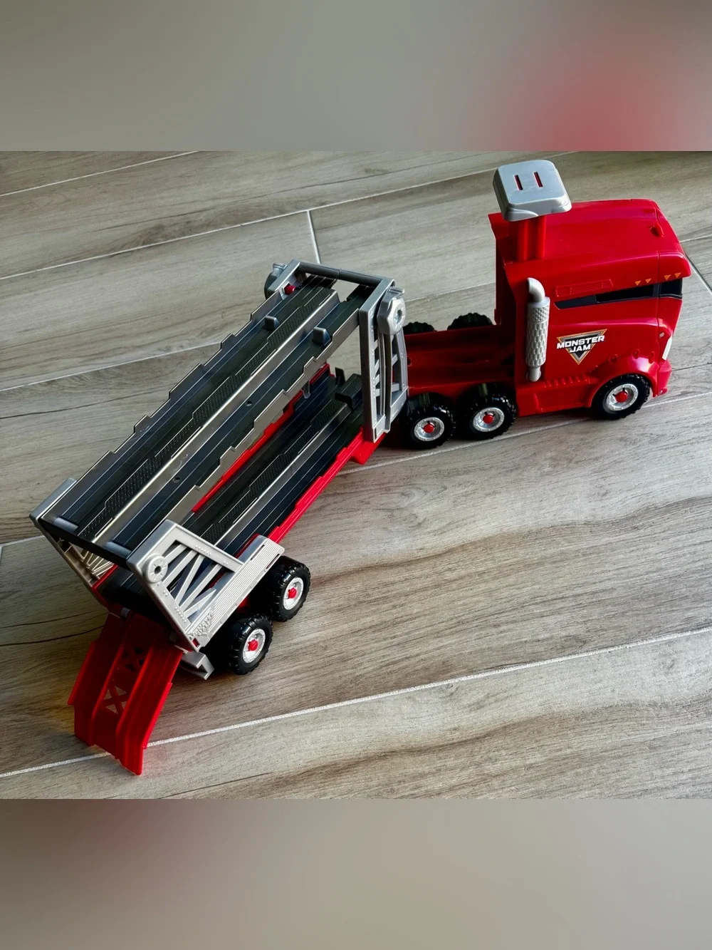 Monster Jam Launch & Go Hauler PlaySet - Gently Used